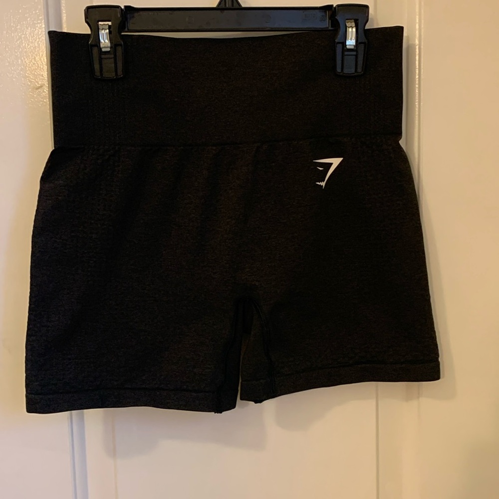 COPY - GYMSHARK BLACK VITAL SEAMLESS SHORTS
